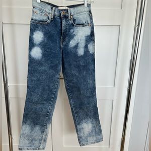 Ella Moss High Rise Ankle Straight Tie-dye Jeans
